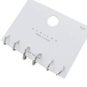 Hoop Earring Set 925 Silver Posts